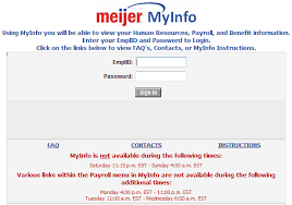 Meijer Myinfo